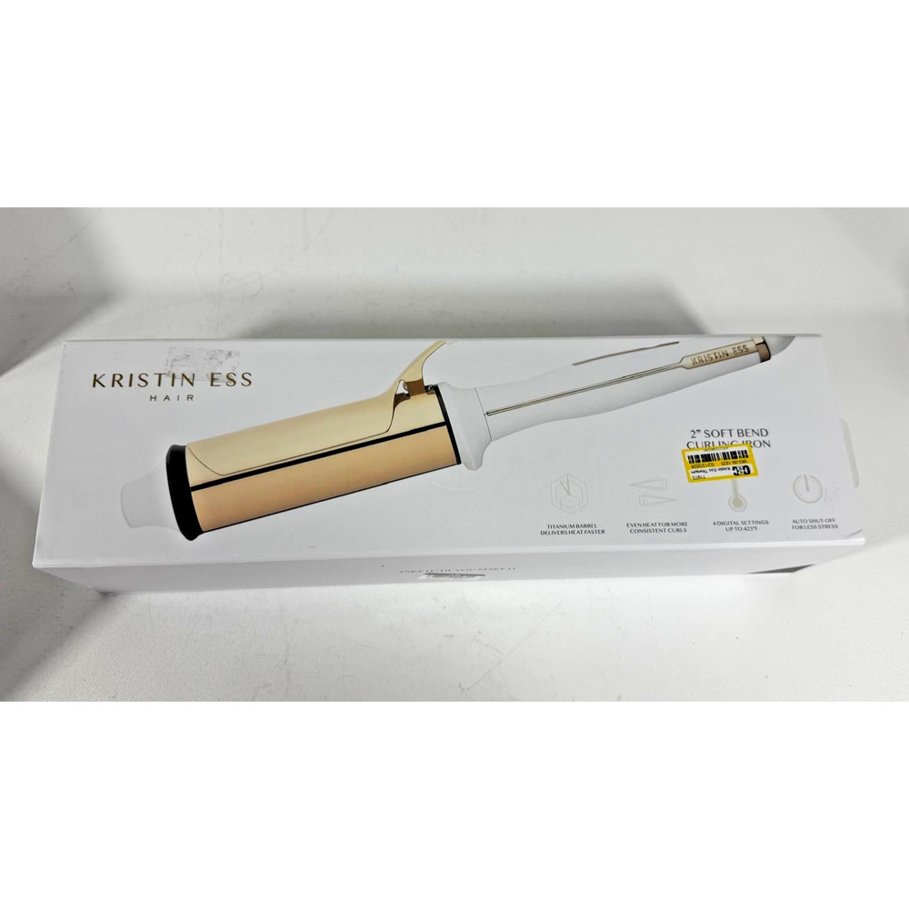 Kristin Ess Hair KES0193 2" Soft Bend Curling Iron Titanium Barrel Auto Shut-Off